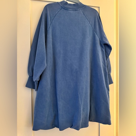 Something Navy Mini Sweatshirt Bubble Dress - Picture 3 of 6